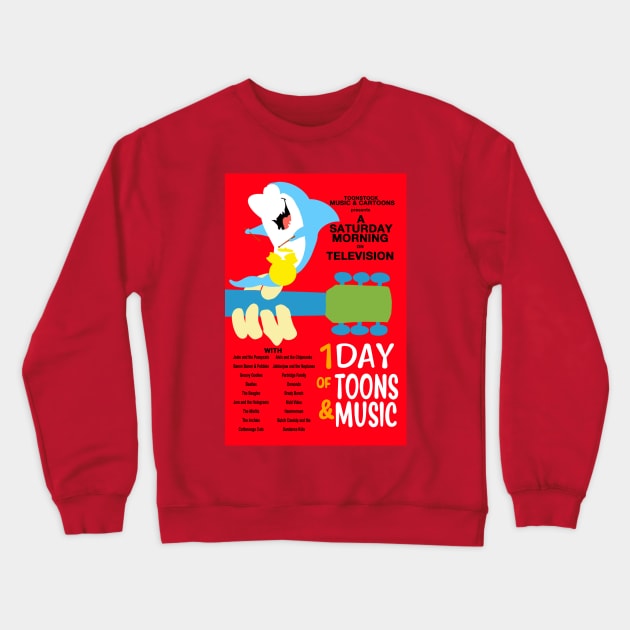 Toonstock Jabberjaw Crewneck Sweatshirt by TechnoRetroDads